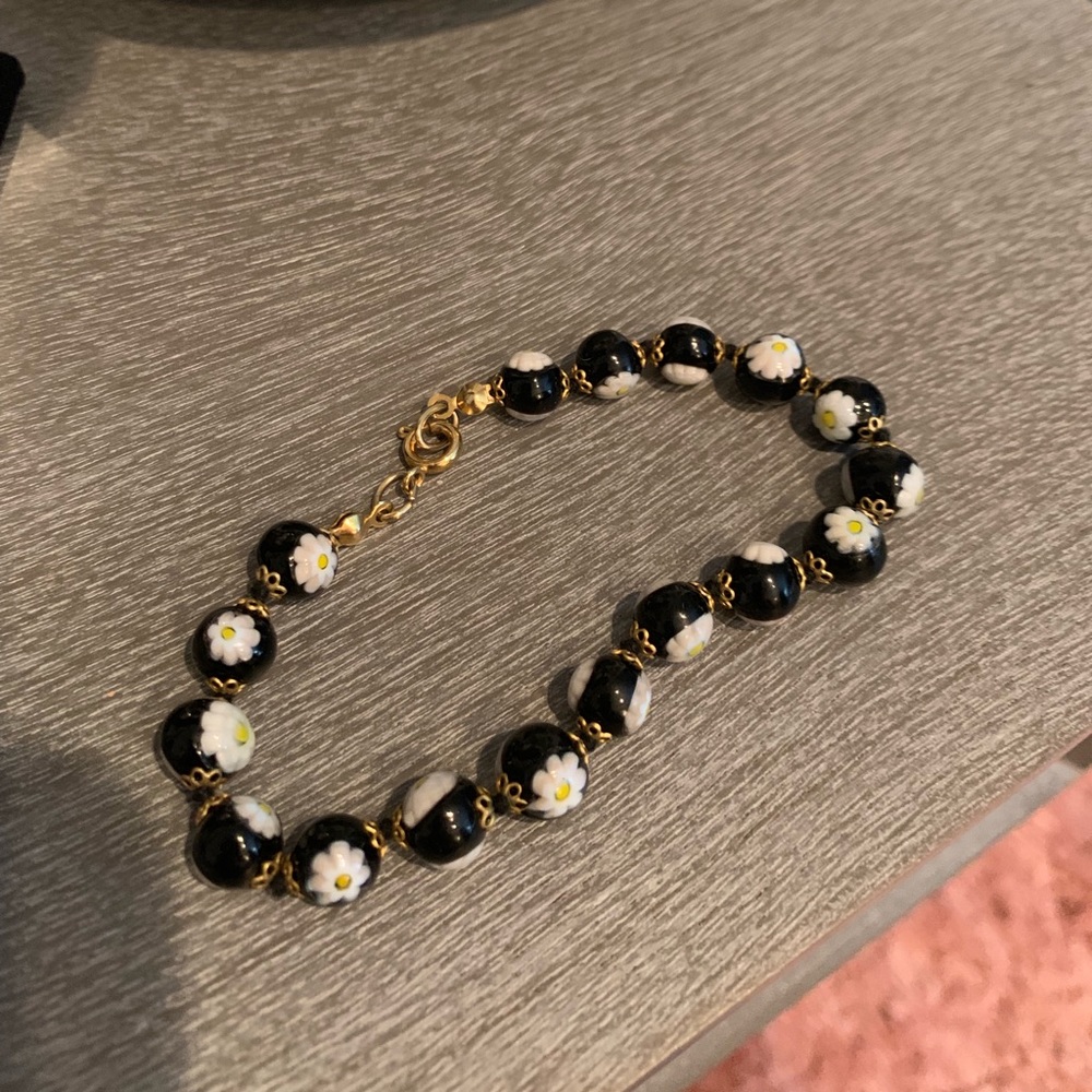 Venetian Glass Beads Bracelets from Italy.